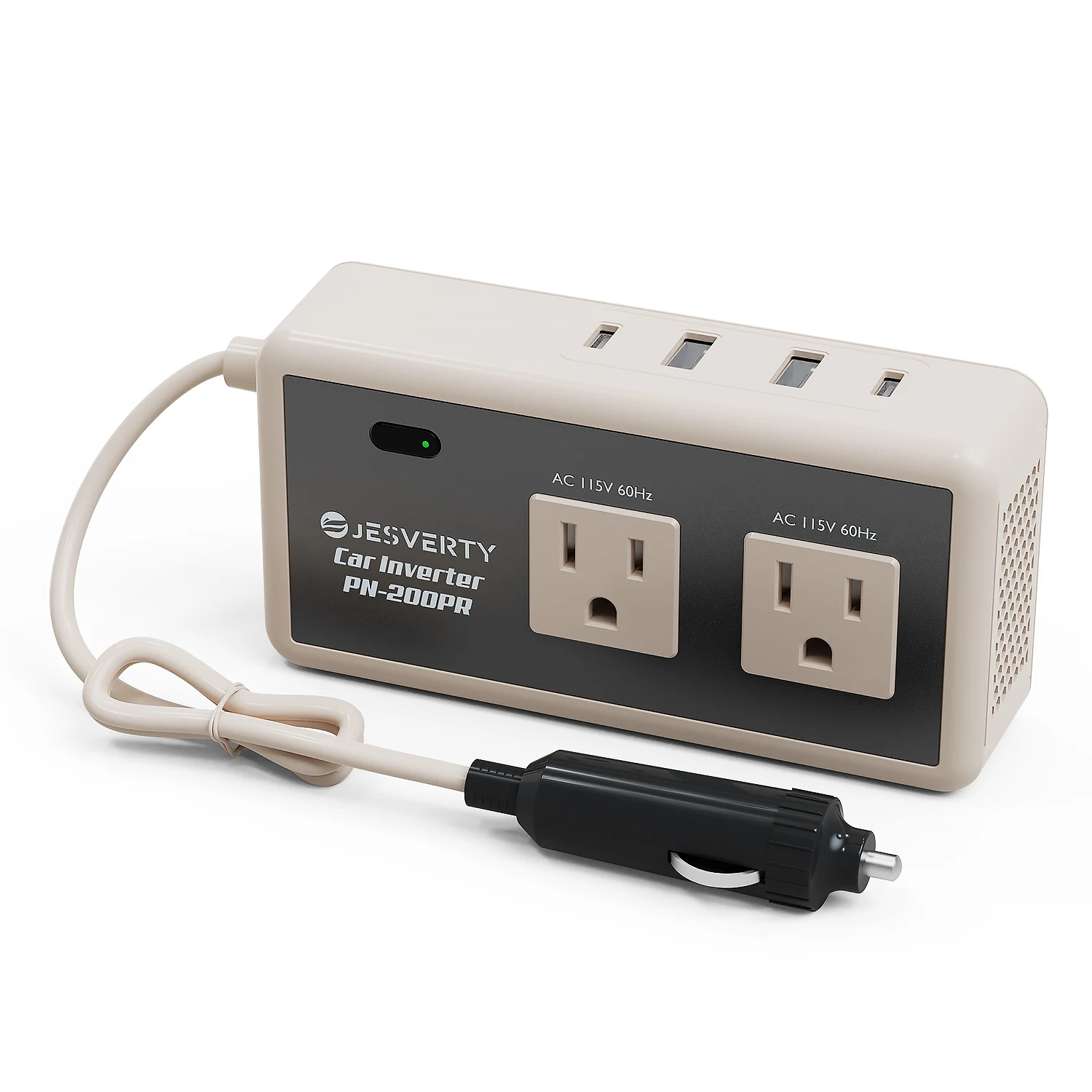 200W Car Power Inverter DC12V to AC110/220V, 30W USB-C & 20W USB-A Fast Charging, AC Outlets for Laptop,Cigarette Lighter Socket
200W Car Power Inverter DC12V to AC110/220V, 30W USB-C & 20W USB-A Fast Charging, AC Outlets for Laptop,Cigarette Lighter Socket