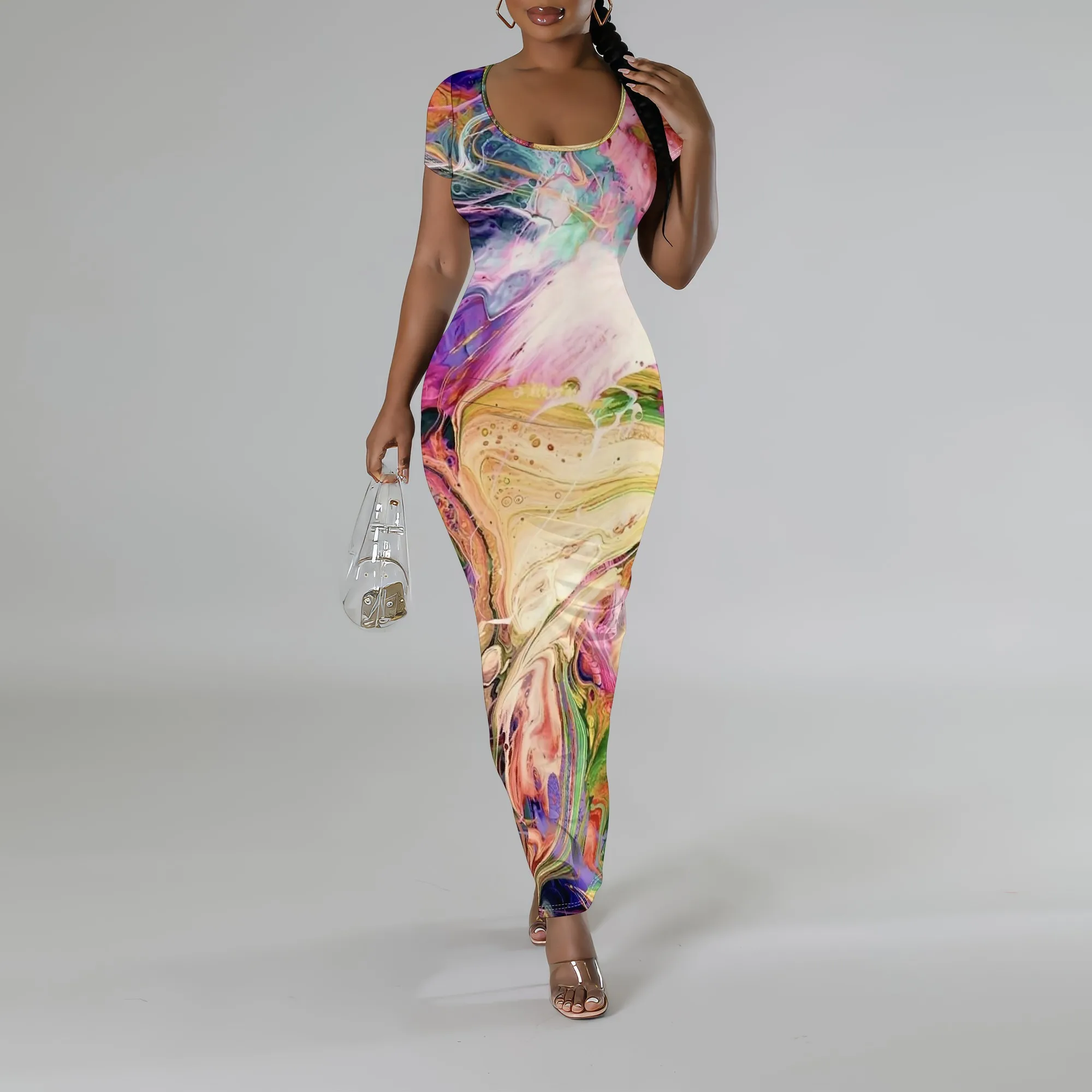 Womens Fashion Sleeveless Loose Sexy Outfits Long Slip Print Sundress Print Scoop Neck Casual Dress Maxi Dresses
Womens Fashion Sleeveless Loose Sexy Outfits Long Slip Print Sundress Print Scoop Neck Casual Dress Maxi Dresses