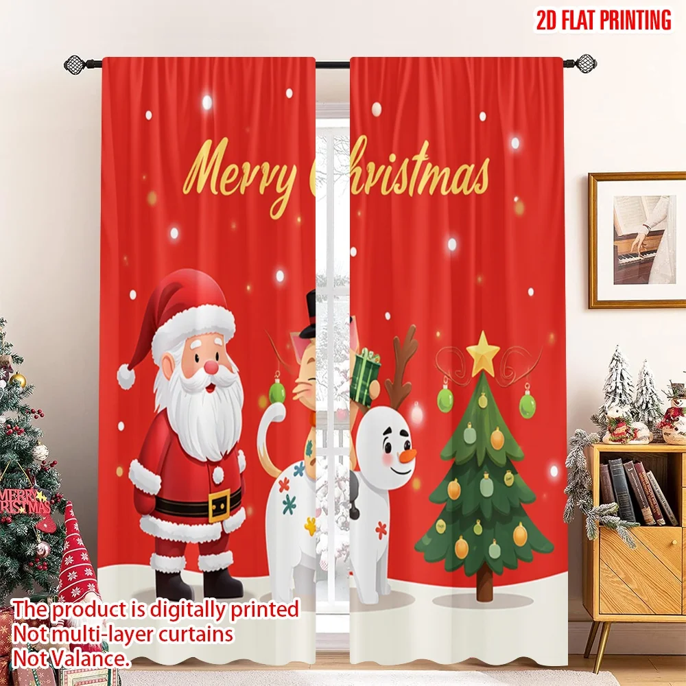 2pcs 2D flat printing Merry Christmas Curtain Merry Christmas Cute Characters Fabric Without Electricity Family Party Use for
2pcs 2D flat printing Merry Christmas Curtain Merry Christmas Cute Characters Fabric Without Electricity Family Party Use for