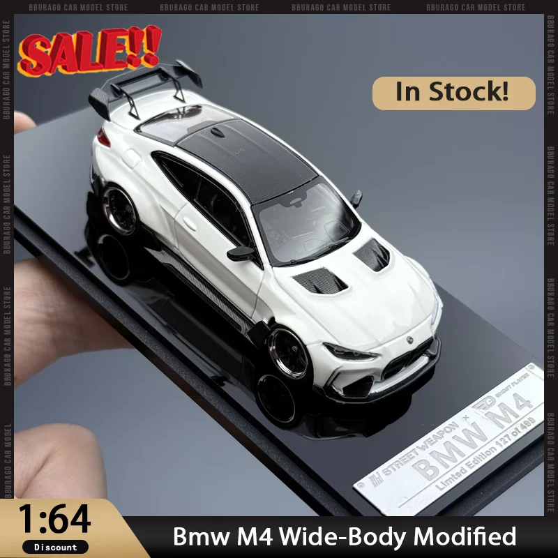 Новый в наличии Sw 1:64 Bmw M4, модифицированный спортивный автомобиль с широким корпусом, миниатюрный сплав Bmw, литые украшения, игрушки на заказ, подарок для детей
Новый в наличии Sw 1:64 Bmw M4, модифицированный спортивный автомобиль с широким корпусом, миниатюрный сплав Bmw, литые украшения, игрушки на заказ, подарок для детей
