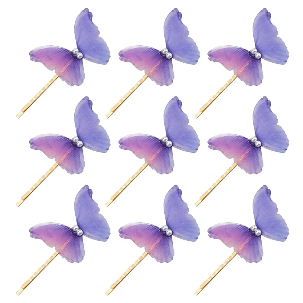 10Pcs Lovely Purple Pearl Butterflies Hair Barrettes Girls Hairpins Stylish Decorations
10Pcs Lovely Purple Pearl Butterflies Hair Barrettes Girls Hairpins Stylish Decorations