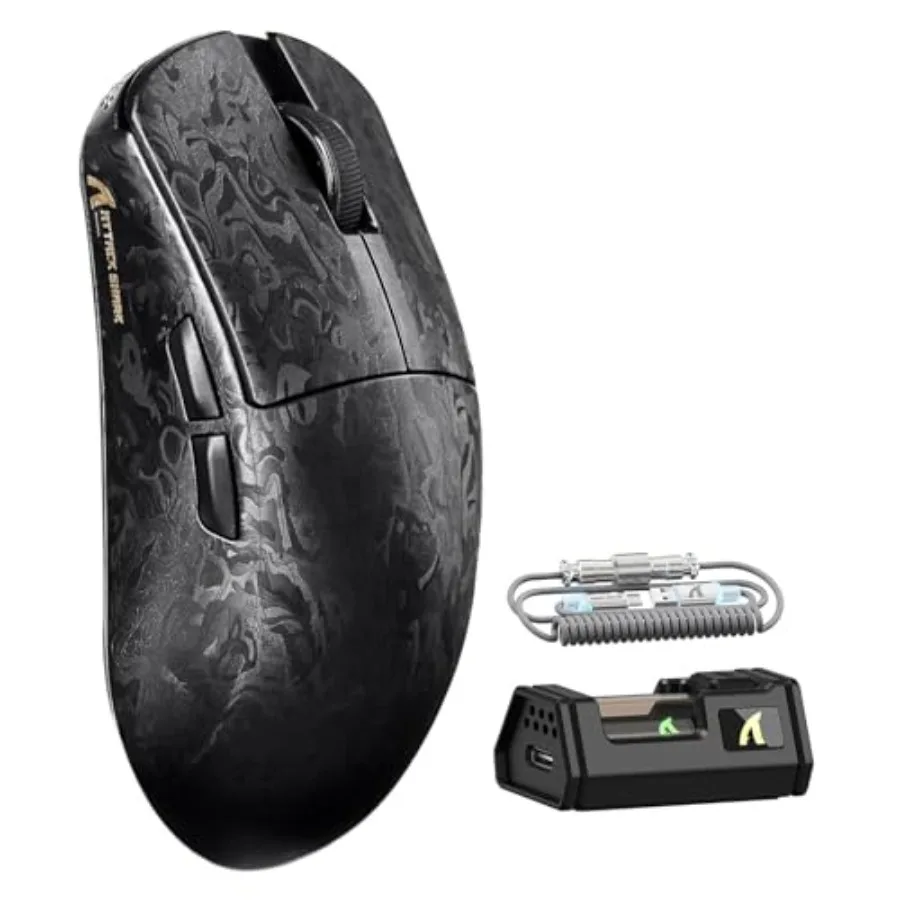 ATTACK SHARK R11 Ultra 8K Carbon Fiber Wireless Gaming Mouse with 42000 DPI-PAW3950 MAX Sensor-49g Lightweight Nordic 52840 MCU
ATTACK SHARK R11 Ultra 8K Carbon Fiber Wireless Gaming Mouse with 42000 DPI-PAW3950 MAX Sensor-49g Lightweight Nordic 52840 MCU
