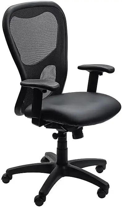 Swivel Task Chair with Tempur Material, Adjustable Armrests, and Lumbar Support, Black Vinyl
Swivel Task Chair with Tempur Material, Adjustable Armrests, and Lumbar Support, Black Vinyl