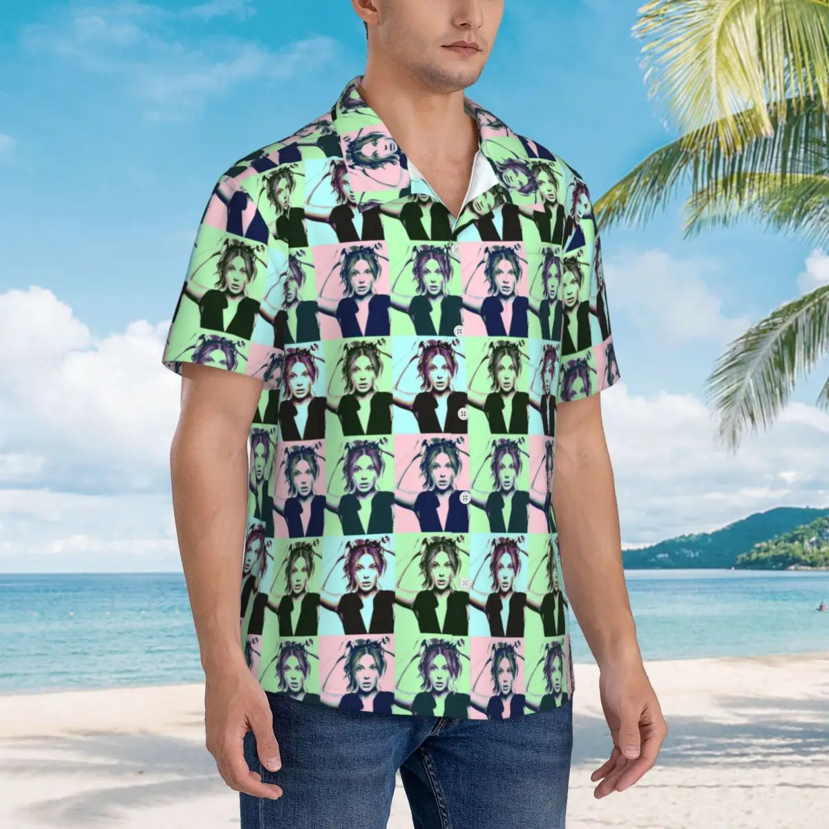 Millie Bobby Brown Pop Art Hawaiian Shirts Fashion Men Short Sleeve Shirt for Summer Beach Men's Button Tops
Millie Bobby Brown Pop Art Hawaiian Shirts Fashion Men Short Sleeve Shirt for Summer Beach Men's Button Tops
