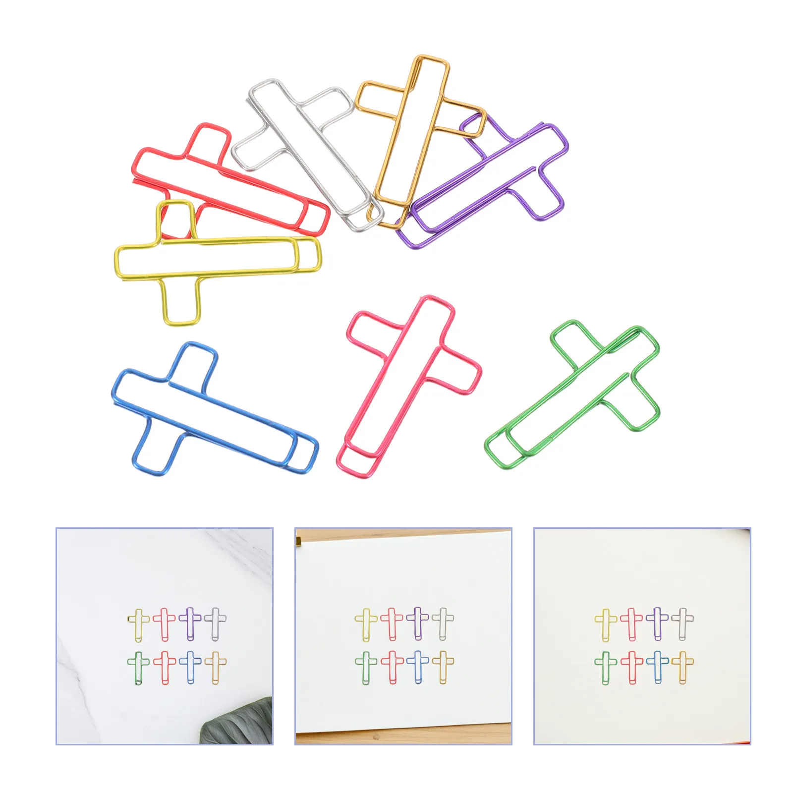 120Pcs Cross Shape Paper Clips 8 Assorted Bright Colors Bible Journal Bookmarks Christian Study Supplies Decorative Bookmark
120Pcs Cross Shape Paper Clips 8 Assorted Bright Colors Bible Journal Bookmarks Christian Study Supplies Decorative Bookmark
