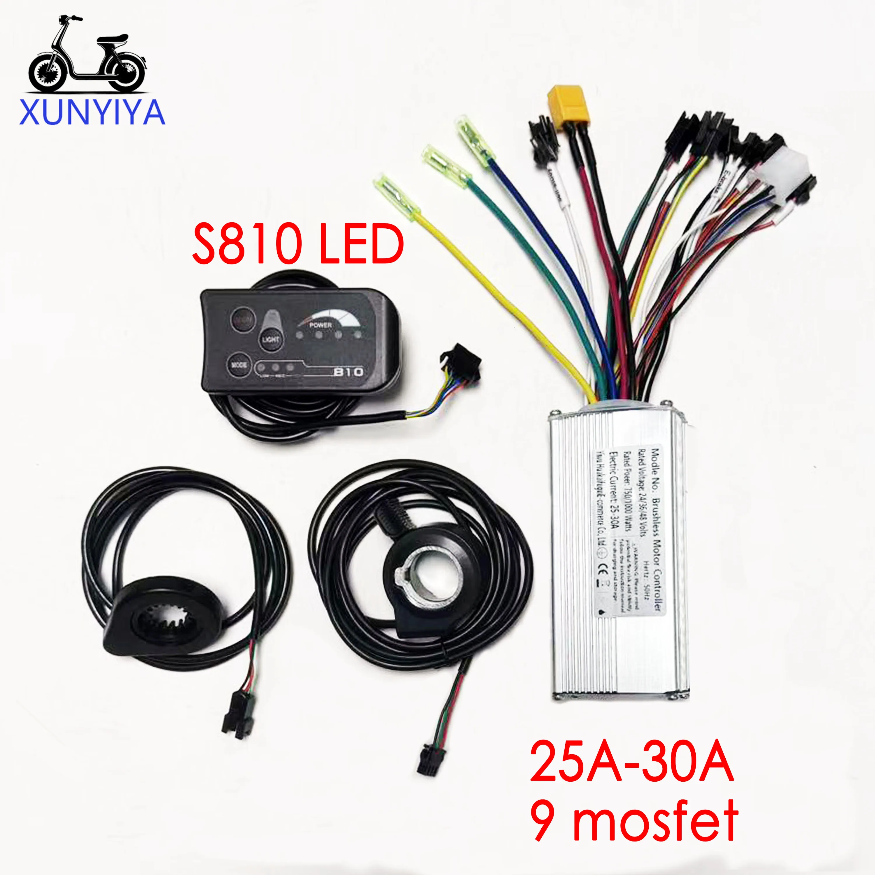 30A 24V 36V 48V 350W Sine Wave Brushless Motor Controller with S810 LED Display P.A.S 12 magnets Throttle for E-Scooter E-bike
30A 24V 36V 48V 350W Sine Wave Brushless Motor Controller with S810 LED Display P.A.S 12 magnets Throttle for E-Scooter E-bike