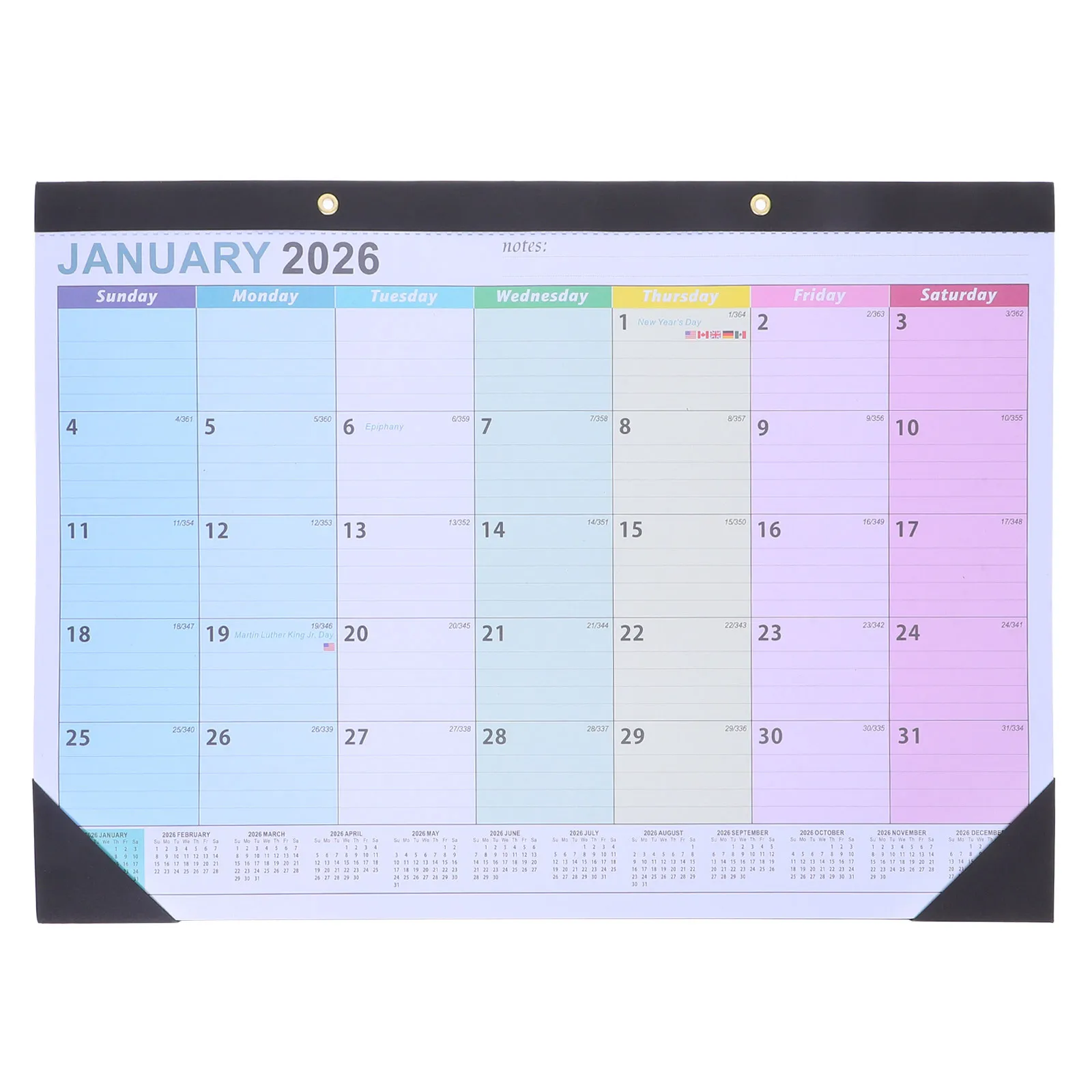 18pcs 18-Month 2026 Wall Calendar Thick Paper Hanging Monthly Planner For Family Office Students Minimalist Organizer Printing
18pcs 18-Month 2026 Wall Calendar Thick Paper Hanging Monthly Planner For Family Office Students Minimalist Organizer Printing