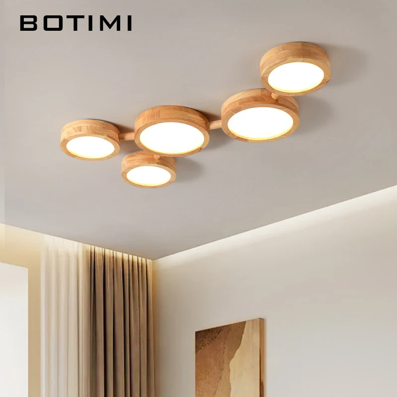 BOTIMI Circle Solid Wood Ceiling Lights For Foyer Round Wooden Surface Mounted Bedroom Ceiling Lamp Indoor Design Ceiling Lustre
BOTIMI Circle Solid Wood Ceiling Lights For Foyer Round Wooden Surface Mounted Bedroom Ceiling Lamp Indoor Design Ceiling Lustre