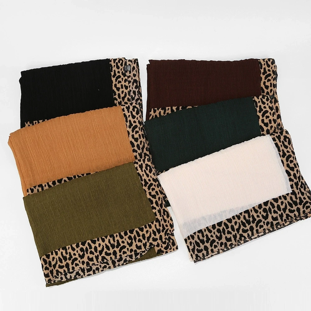 New Malaysian Style Leopard Printed Pleated Scarves Fashion Women Headscarves Outdoor Shawls
New Malaysian Style Leopard Printed Pleated Scarves Fashion Women Headscarves Outdoor Shawls