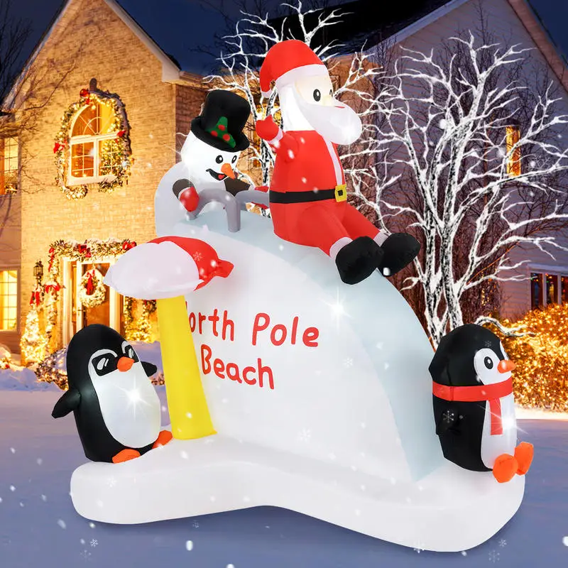 6 Feet Christmas Inflatable with Blow up Penguins and Santa Decoration
6 Feet Christmas Inflatable with Blow up Penguins and Santa Decoration