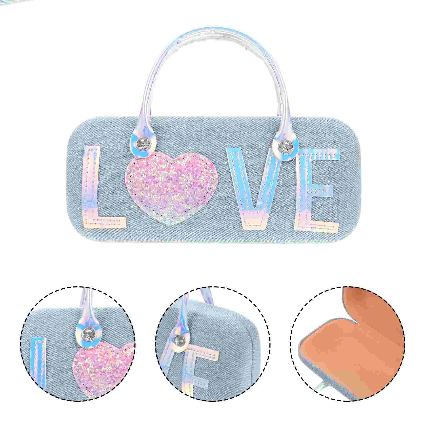 Glass Portable Glasses Case Student Holder Cases Metal with Handles Cartoon Pattern
Glass Portable Glasses Case Student Holder Cases Metal with Handles Cartoon Pattern