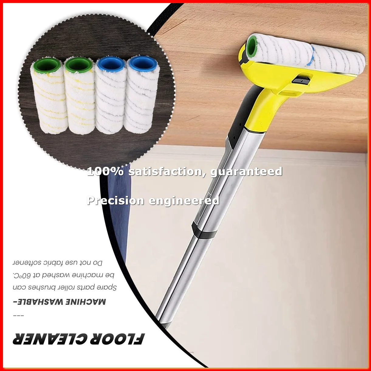 8 Piece Set of Rollers for FC7 FC5 FC3 FC3D Electric Floor Cleaner 2.055-007.0 / 2.055-006.0-ROWI
8 Piece Set of Rollers for FC7 FC5 FC3 FC3D Electric Floor Cleaner 2.055-007.0 / 2.055-006.0-ROWI