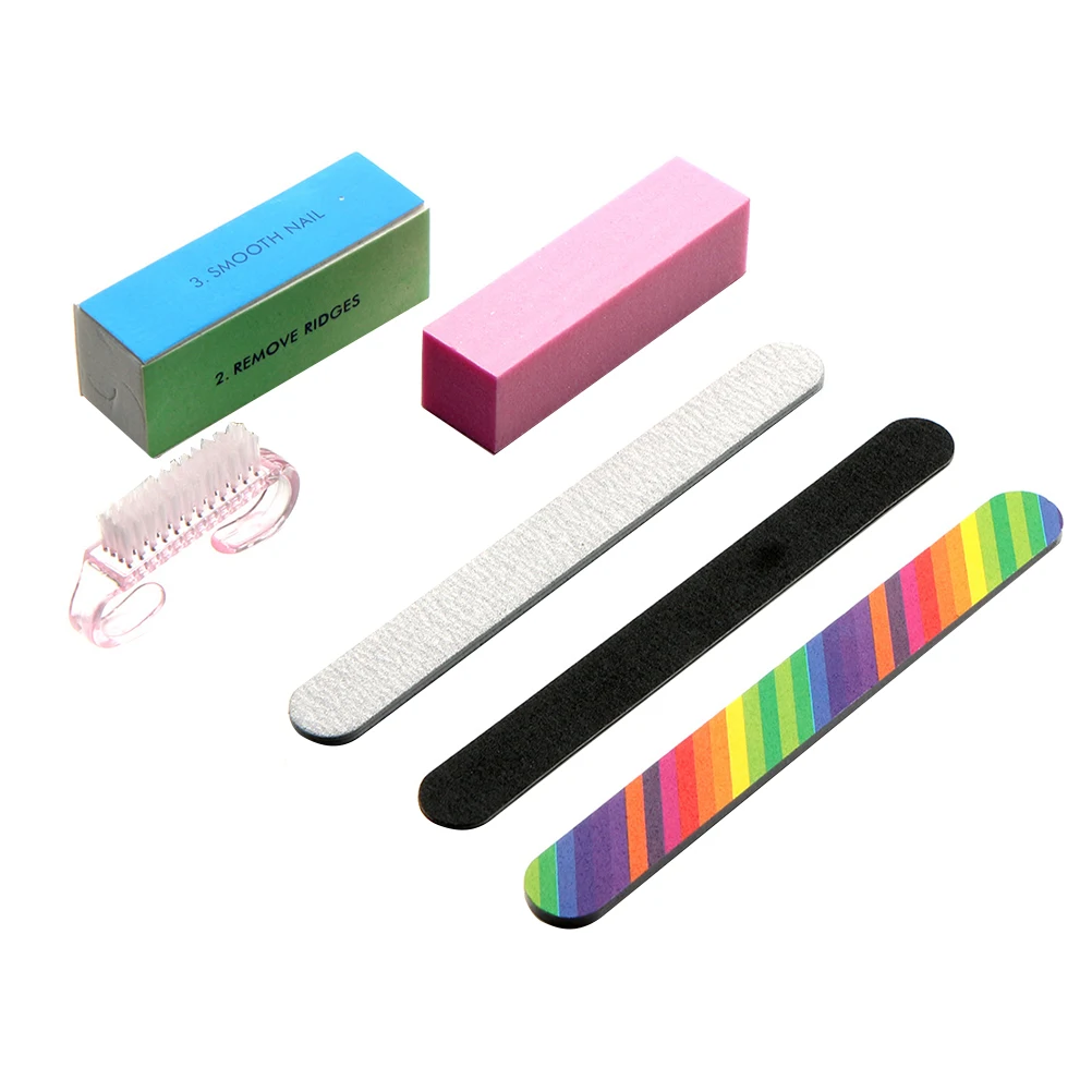 6pcs Manicure Set Nail Art Tool Kit 3 Straight Double Sided Files Buffer Sanding Block Sponge Natural False Nails Polishing
6pcs Manicure Set Nail Art Tool Kit 3 Straight Double Sided Files Buffer Sanding Block Sponge Natural False Nails Polishing