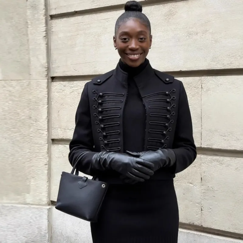 Blouse Jacket Women's Spring/Autumn Double-breasted Short New Comfortable Minimalist Casual Fashionable Niche Versatile Premium
Blouse Jacket Women's Spring/Autumn Double-breasted Short New Comfortable Minimalist Casual Fashionable Niche Versatile Premium