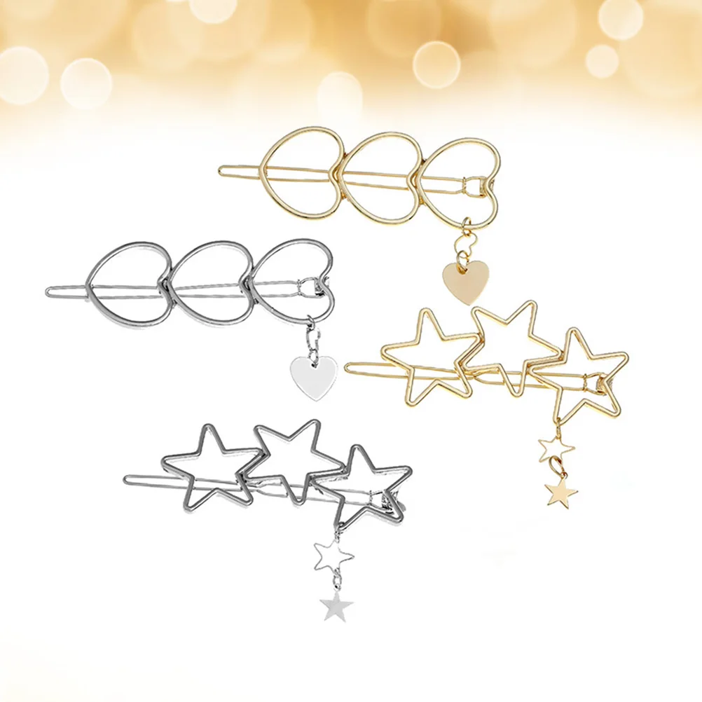 Alloy Hair Clips Peach Heart Star Simple Hairpin Set Durable Metal Women Decorative Accessories Lightweight Travel Unique
Alloy Hair Clips Peach Heart Star Simple Hairpin Set Durable Metal Women Decorative Accessories Lightweight Travel Unique