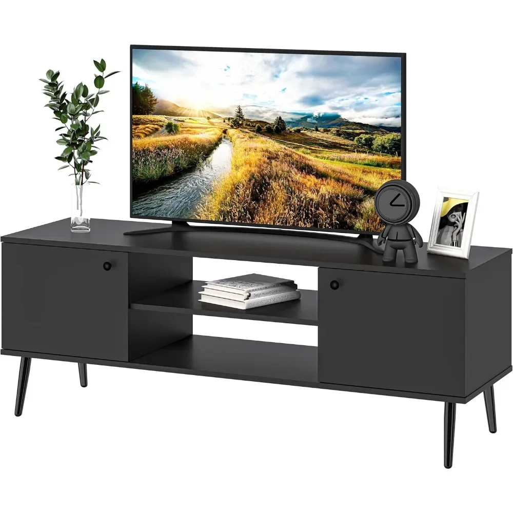 TV Stand with Storage, Wood Media Console for 55/60 Inch TV, Modern TV Storage Cabinet Entertainment Center for Living Room
TV Stand with Storage, Wood Media Console for 55/60 Inch TV, Modern TV Storage Cabinet Entertainment Center for Living Room