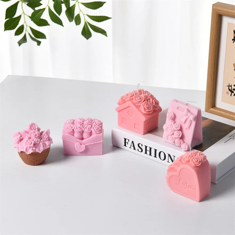 VERIDIAN 3d Rose House Gift Box Silicone Molds Love Rose Valentine's Day Wedding Decoration Epoxy Resin Molds Candle Making Kit
VERIDIAN 3d Rose House Gift Box Silicone Molds Love Rose Valentine's Day Wedding Decoration Epoxy Resin Molds Candle Making Kit