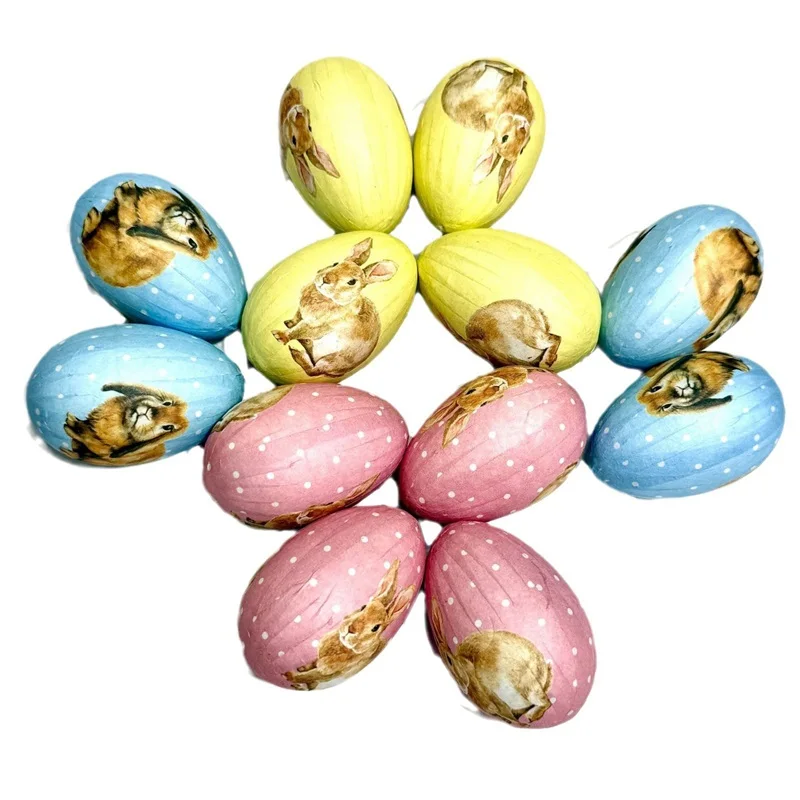 Easter Egg Decorations Set of 12 Colorful Bunny Pattern Easter Egg Ornaments for Home Holiday Decor
Easter Egg Decorations Set of 12 Colorful Bunny Pattern Easter Egg Ornaments for Home Holiday Decor