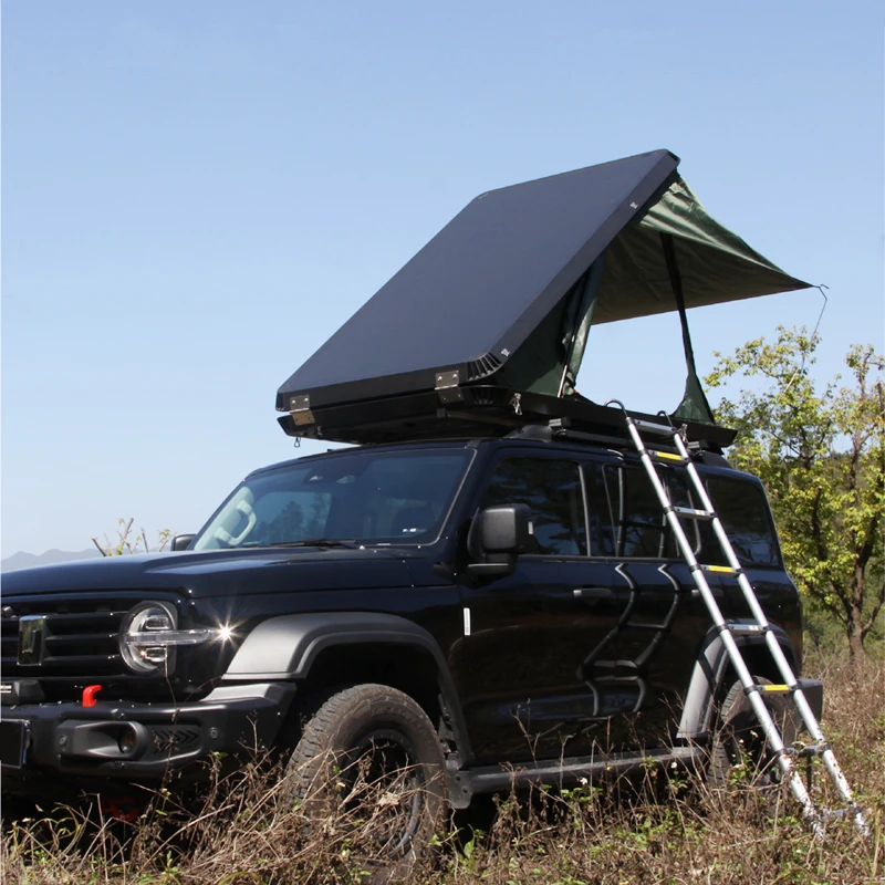 Outdoor Light Weight Aluminum Triangle Rooftop Tents Hard Shell Roof Tent for Car Camping
Outdoor Light Weight Aluminum Triangle Rooftop Tents Hard Shell Roof Tent for Car Camping