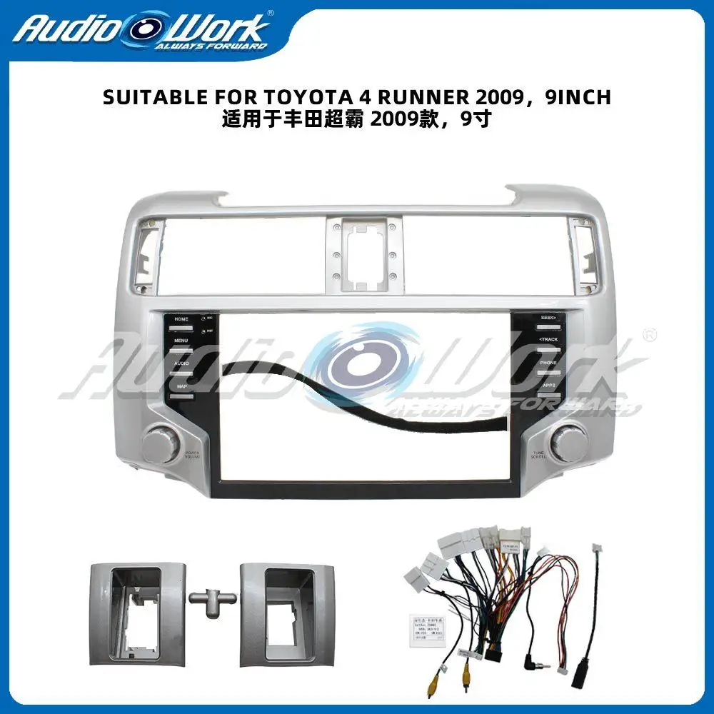 For Toyota 4Runner 2009 9 Inch Car Radio Fascia Panel Dashboard Kit + Wiring Harness + CANbus
For Toyota 4Runner 2009 9 Inch Car Radio Fascia Panel Dashboard Kit + Wiring Harness + CANbus