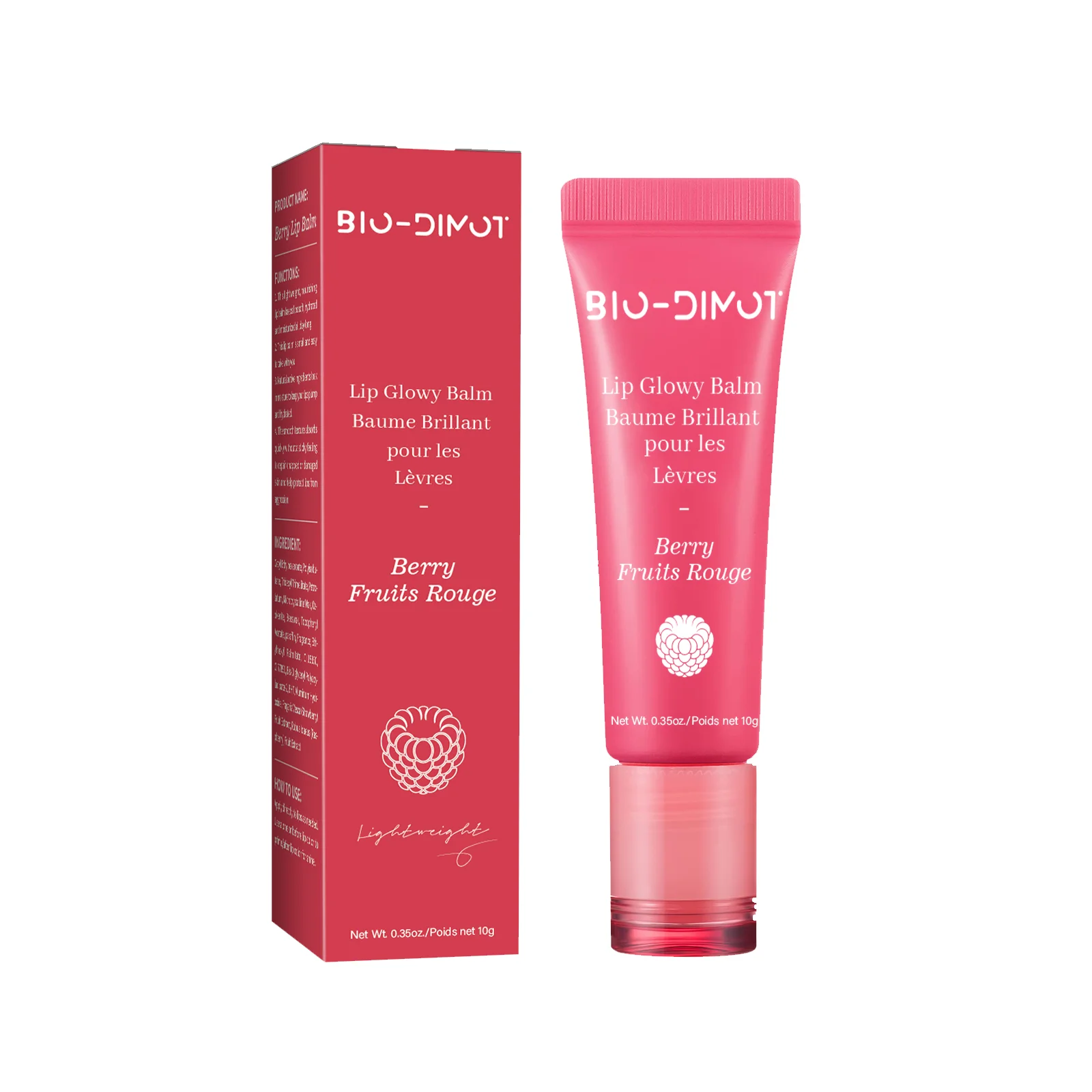 BIO-DIMOT Berry Fruits Rouge Lip Glowy Balm - Deep Hydration, Smooth & Plump Lips, Vegan, Oil-Free, 0.35oz
BIO-DIMOT Berry Fruits Rouge Lip Glowy Balm - Deep Hydration, Smooth & Plump Lips, Vegan, Oil-Free, 0.35oz