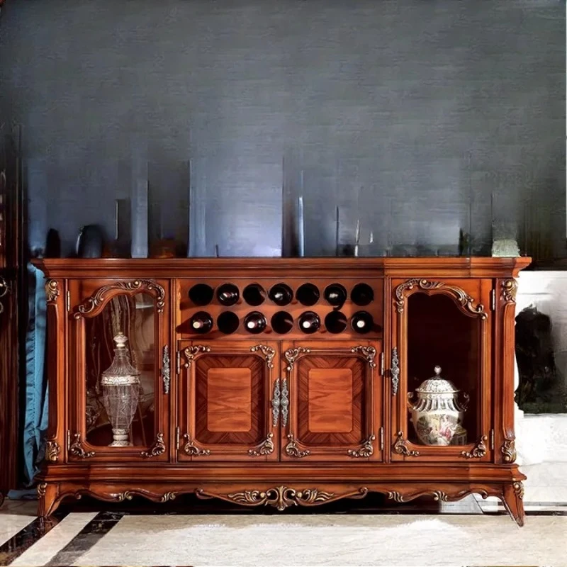 Retro dining side cabinet, gold-painted tea cabinet, home restaurant cabinet, villa hotel furniture
Retro dining side cabinet, gold-painted tea cabinet, home restaurant cabinet, villa hotel furniture