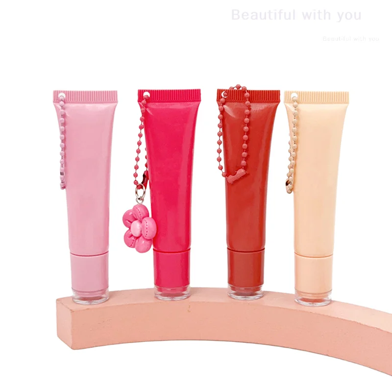 New15ml Empty Lipstick Tube With Keychain Pendant Squeeze Sub-Bottling Refillable Liquid Container Bottle Lipgloss Sample Bottle
New15ml Empty Lipstick Tube With Keychain Pendant Squeeze Sub-Bottling Refillable Liquid Container Bottle Lipgloss Sample Bottle