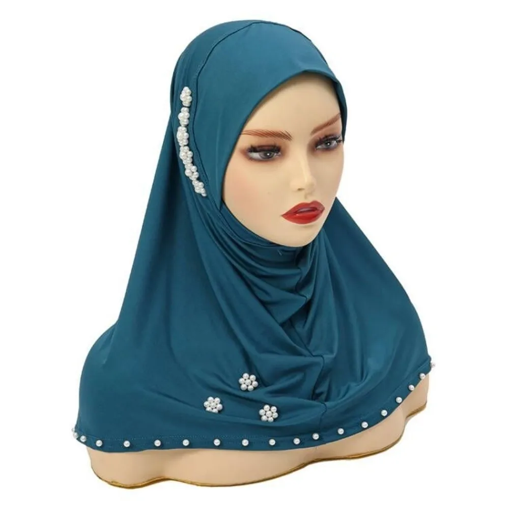 Breathable Imitation Pearl Beads Bonnet Hijab Comfortable Easy Wear Instant Stretch Head Scarf Pearl Flower Solid Color
Breathable Imitation Pearl Beads Bonnet Hijab Comfortable Easy Wear Instant Stretch Head Scarf Pearl Flower Solid Color