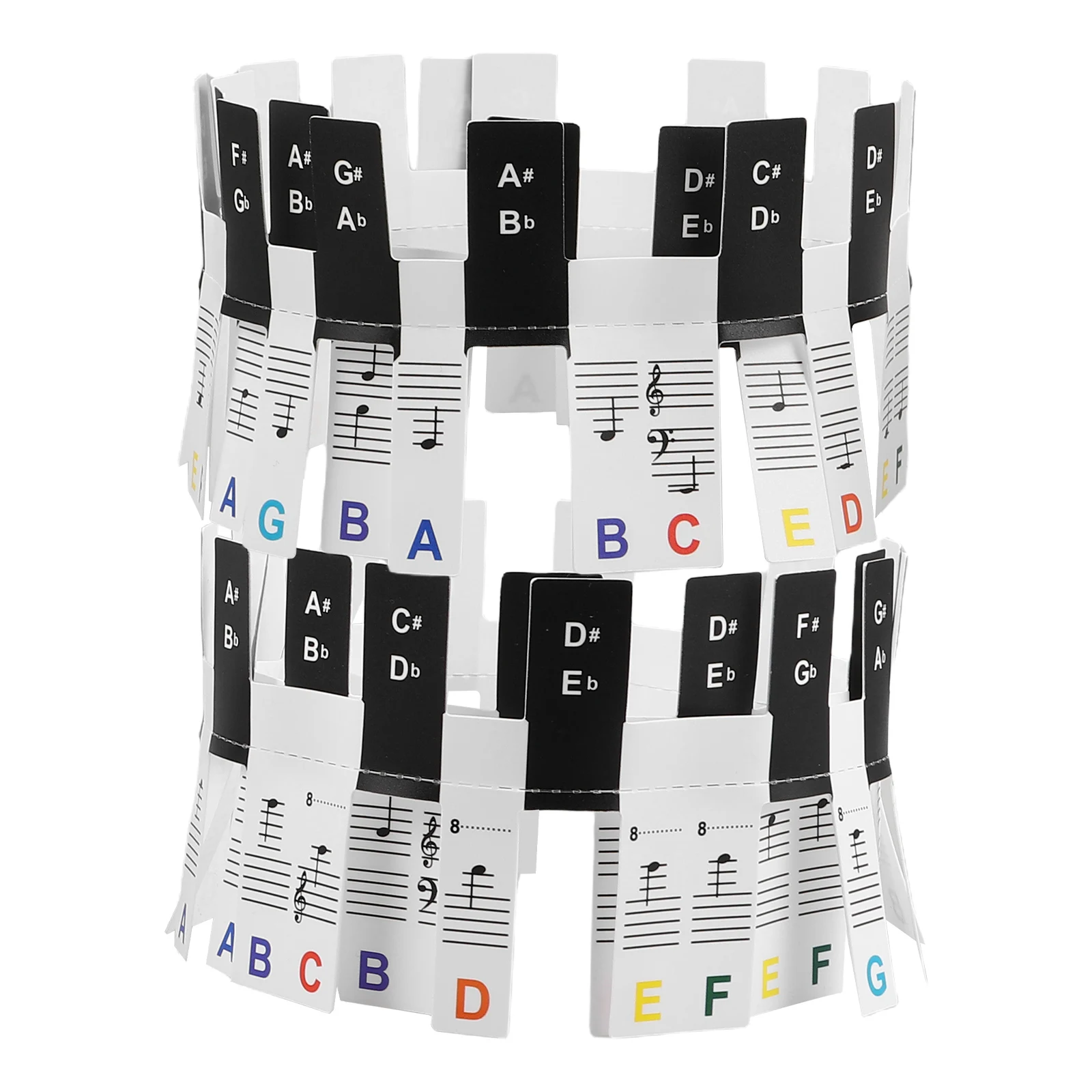 1 set 88 Keys Piano Keyboard Stickers Fade Resistant Colorful Easy Installation Notes Marked Compatible Musical Instruments
1 set 88 Keys Piano Keyboard Stickers Fade Resistant Colorful Easy Installation Notes Marked Compatible Musical Instruments