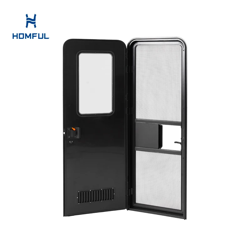 Aluminum Alloy Weatherproof RV Single Point Door Customizable Size Caravan RV Entry Door
Aluminum Alloy Weatherproof RV Single Point Door Customizable Size Caravan RV Entry Door