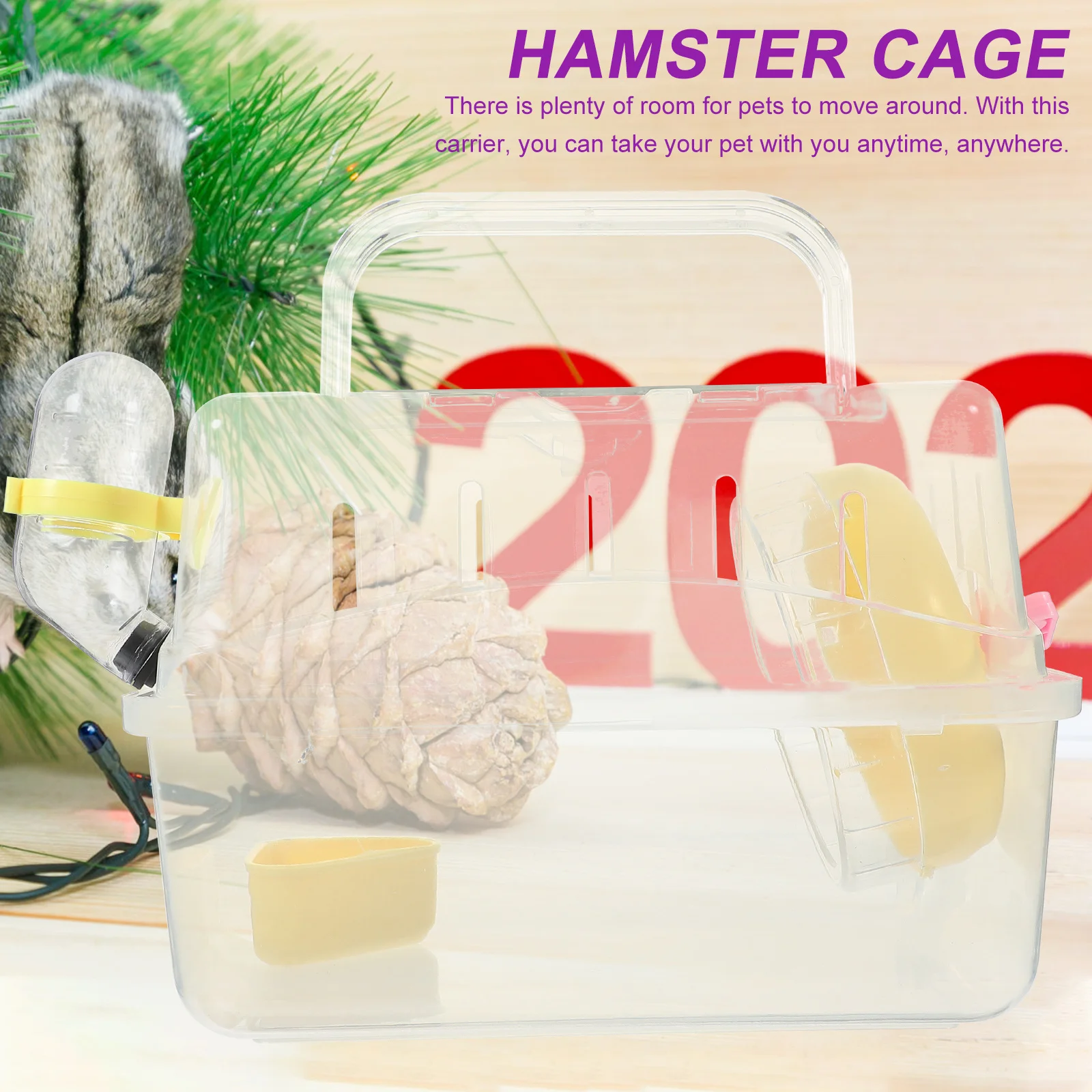 Panoramic Sunroof Cage Portable Transparent Hamster Travel Carrier Safe Small Animal Box for Hamsters Mice Guinea Pigs
Panoramic Sunroof Cage Portable Transparent Hamster Travel Carrier Safe Small Animal Box for Hamsters Mice Guinea Pigs