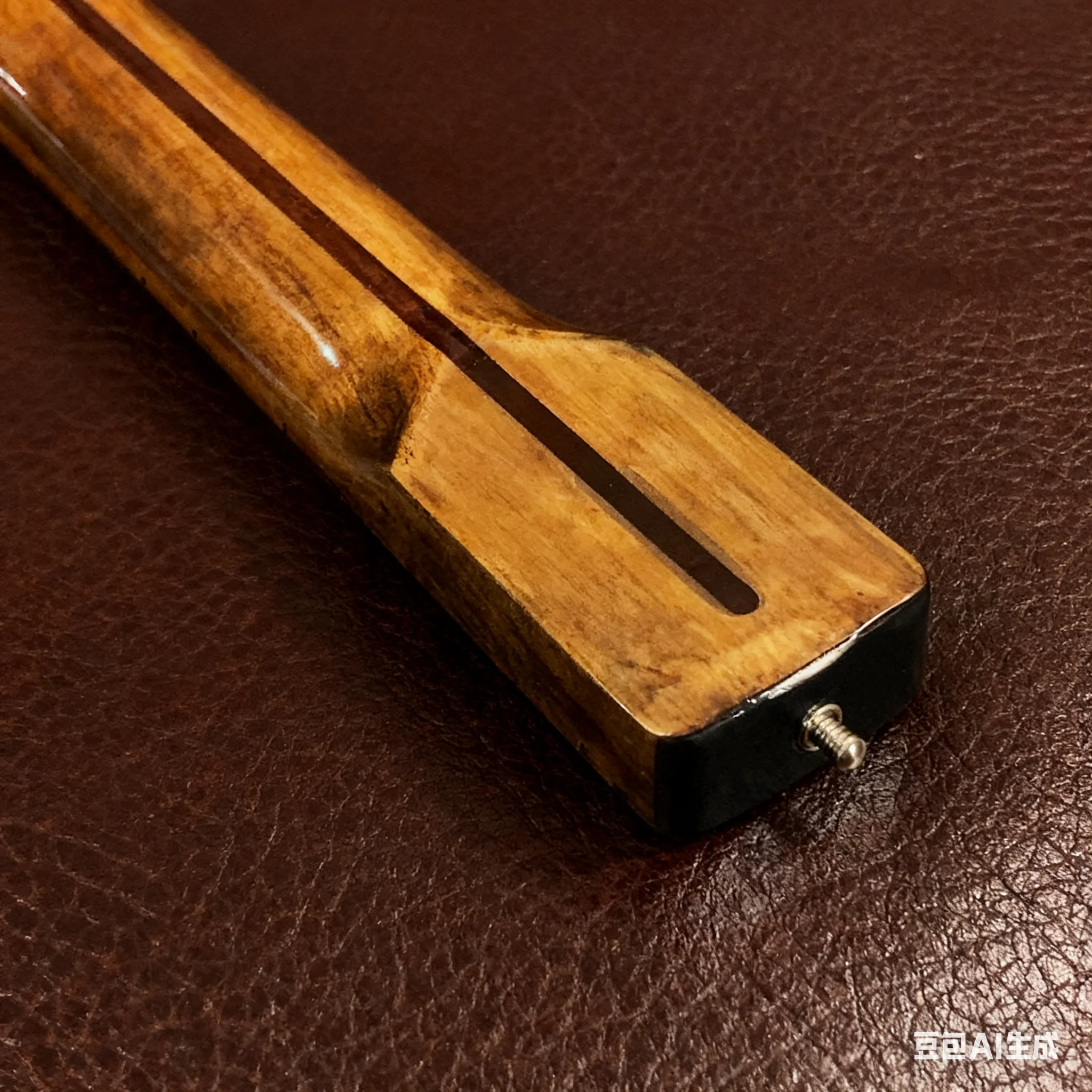 Custom 21-Fret Stained TL-Style Guitar Neck - One-Piece Maple with Maple Fingerboard & Heel-Adjustable Truss Rod