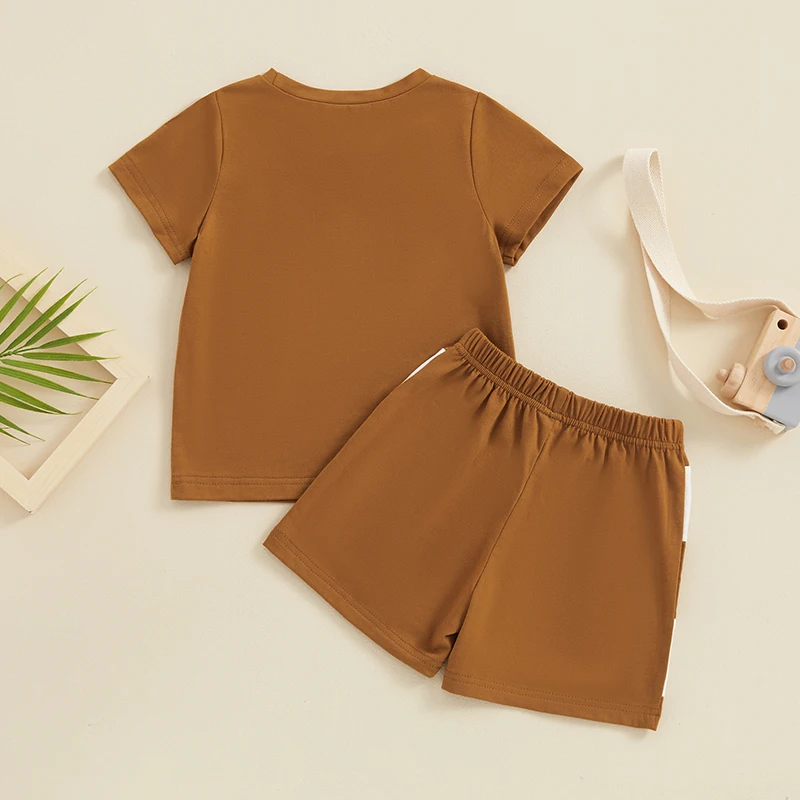 Newborn Baby Boy Summer Clothes Short Sleeve Letter Print T-shirt Top Striped Shorts 2Pcs Casual Outfit
Newborn Baby Boy Summer Clothes Short Sleeve Letter Print T-shirt Top Striped Shorts 2Pcs Casual Outfit