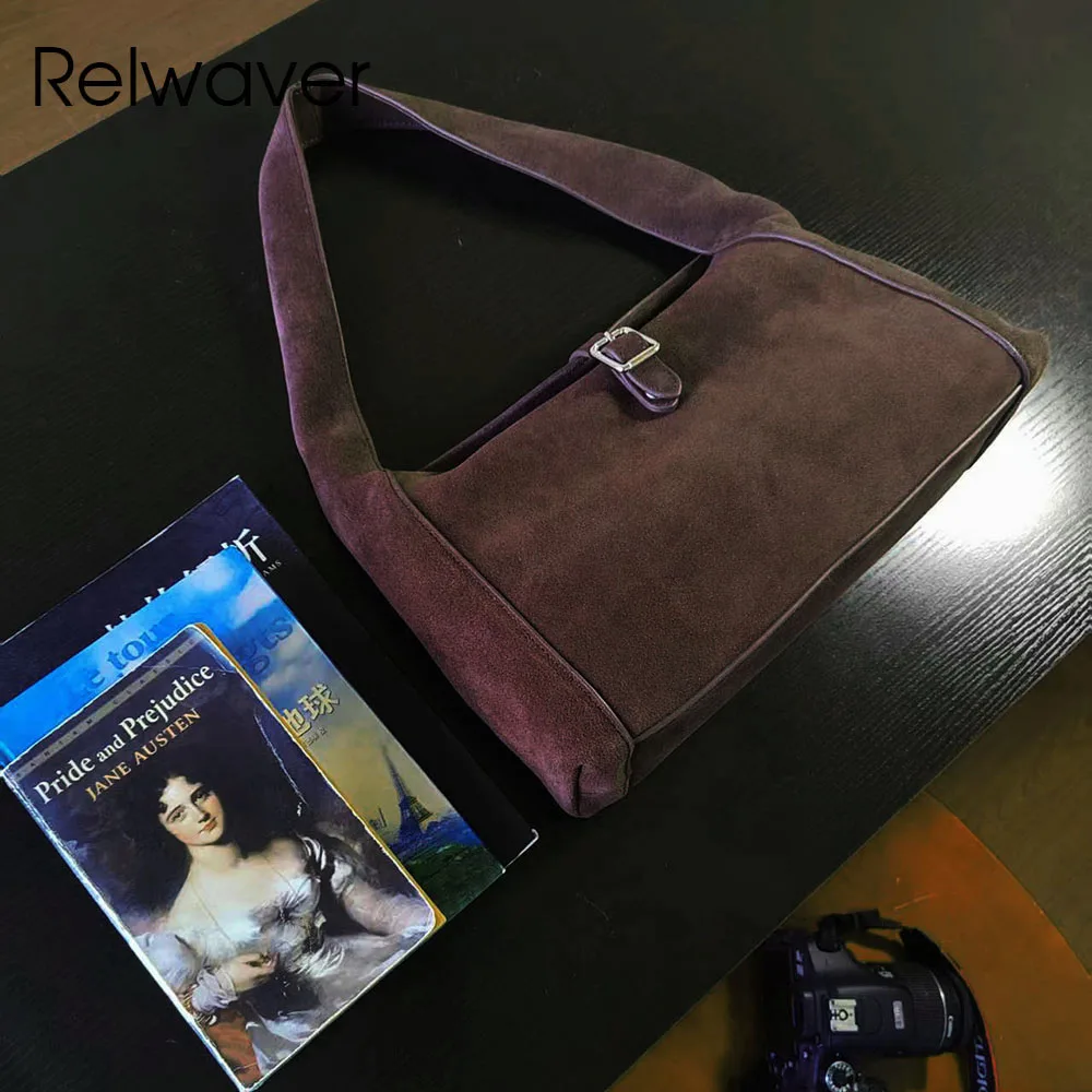 Relwaver suede underarm bag soft shoulder bag commuting lady handbag 2026 spring brown coffee hobos versatile fashion women bag
Relwaver suede underarm bag soft shoulder bag commuting lady handbag 2026 spring brown coffee hobos versatile fashion women bag