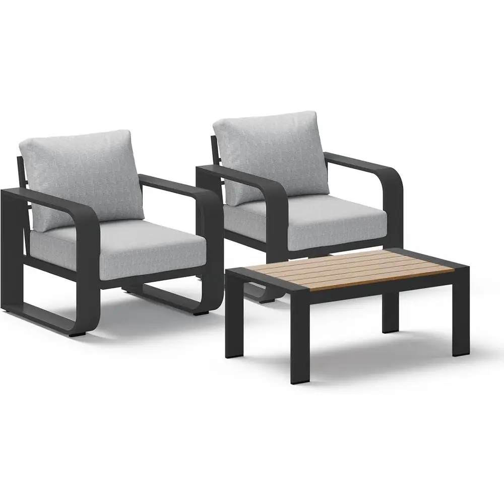 Outdoor Soa Bistro Set, Oversized Patio Contion Sets Widened Armrest & Ultra-Thick Cushions, Deep Seating Patio urniture Set or
Outdoor Soa Bistro Set, Oversized Patio Contion Sets Widened Armrest & Ultra-Thick Cushions, Deep Seating Patio urniture Set or