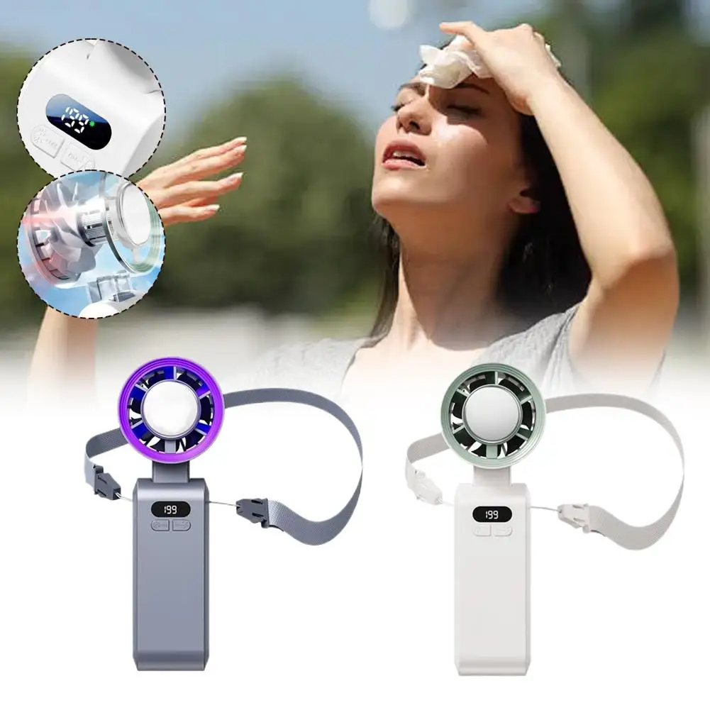 High-quality USB Rechargeable Fan Mini Handheld High-Speed Fan Ultra-Quiet Digital Display Desktop Foldable Electric Cooling Fan
High-quality USB Rechargeable Fan Mini Handheld High-Speed Fan Ultra-Quiet Digital Display Desktop Foldable Electric Cooling Fan
