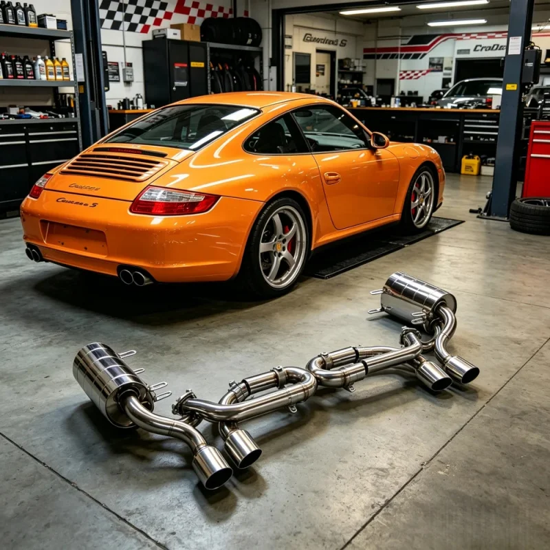 Выхлопная система Catback для Porsche 911 Carrera S 997.1 3.8L из нержавеющей стали, глушитель, улучшенная звуковая система, тюнинг выхлопа.
Выхлопная система Catback для Porsche 911 Carrera S 997.1 3.8L из нержавеющей стали, глушитель, улучшенная звуковая система, тюнинг выхлопа.