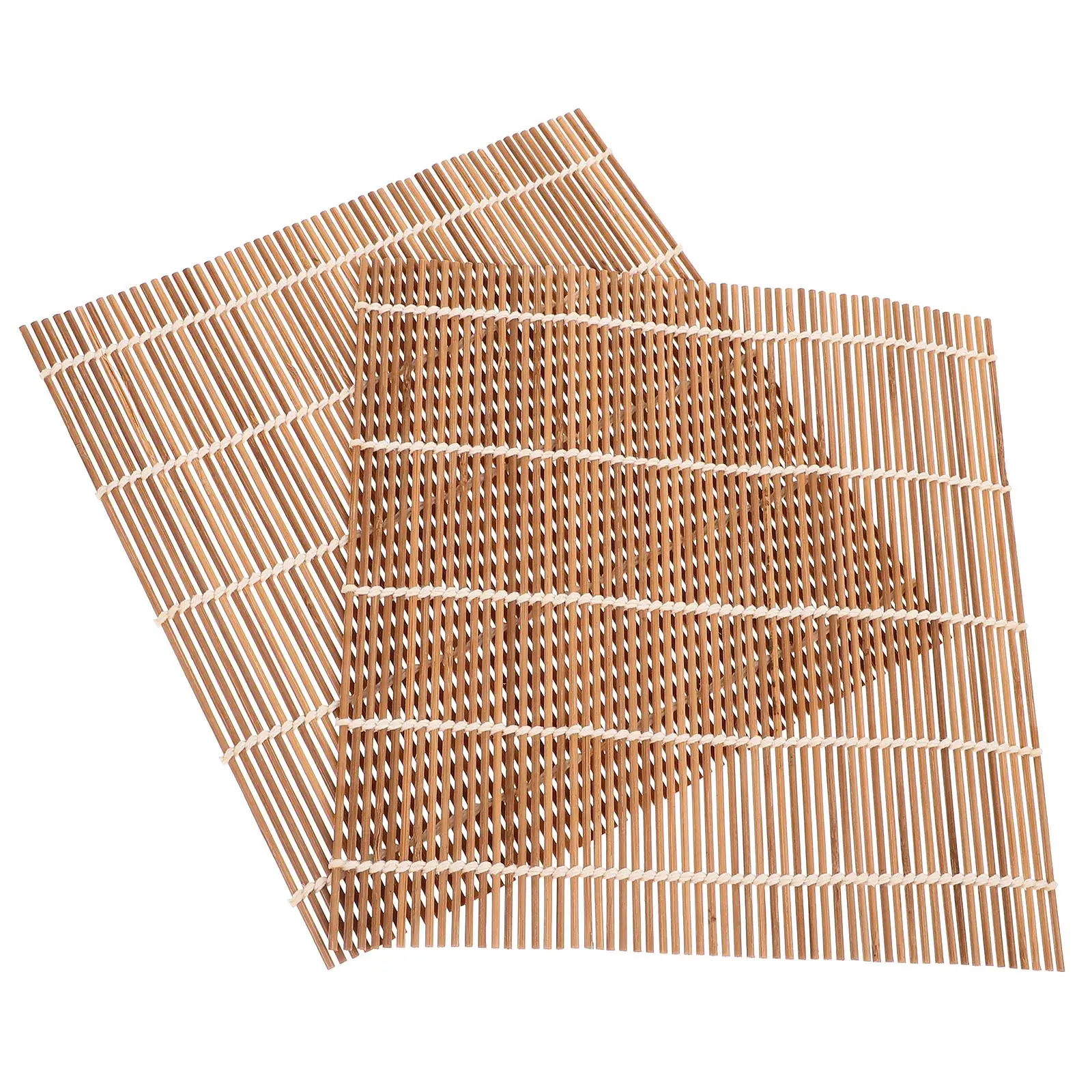 2 Pcs Sushi Rolling Mat Sushi Rolling Mat Set 24x24cm Tools Set Non Stick Rice Easy Cut Wrapping Curtain Kitchen Accessories
2 Pcs Sushi Rolling Mat Sushi Rolling Mat Set 24x24cm Tools Set Non Stick Rice Easy Cut Wrapping Curtain Kitchen Accessories