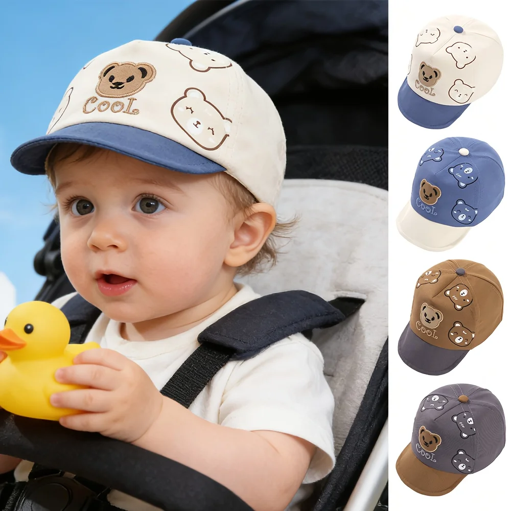 1 Baby Sun Hat Adorable, Lightweight, Soft-Brimmed Baseball Cap for Infants & Toddlers Cute Cartoon Bear Design
1 Baby Sun Hat Adorable, Lightweight, Soft-Brimmed Baseball Cap for Infants & Toddlers Cute Cartoon Bear Design