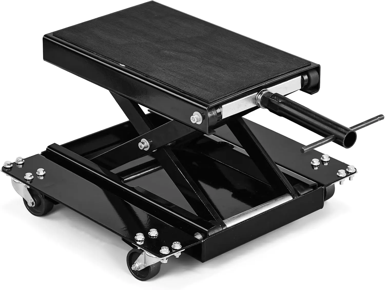 Мотоциклетный подъемник 1100 фунтов, ножничный подъемник для мотоцикла с Т-образной ручкой, модернизированная сверхмощная стальная центральная подставка для мотоциклов
Мотоциклетный подъемник 1100 фунтов, ножничный подъемник для мотоцикла с Т-образной ручкой, модернизированная сверхмощная стальная центральная подставка для мотоциклов