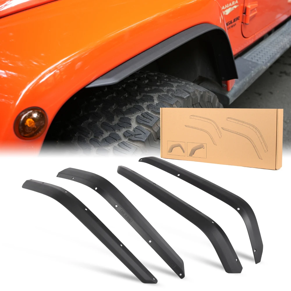 Front & Rear Fender Flares Compatible with 2007-2017 Jeep Wrangler JK JKU Off-Road Wheel Flares Liner 4 PCS
Front & Rear Fender Flares Compatible with 2007-2017 Jeep Wrangler JK JKU Off-Road Wheel Flares Liner 4 PCS