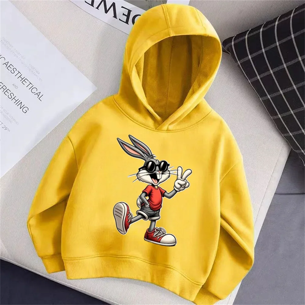 Kawaii Luxury Bugs Bunny Hoodie Girls Boys Anime Cartoon Casual Clothing Fashion Neutral Street Wear Kids Top Spring 2025
Kawaii Luxury Bugs Bunny Hoodie Girls Boys Anime Cartoon Casual Clothing Fashion Neutral Street Wear Kids Top Spring 2025