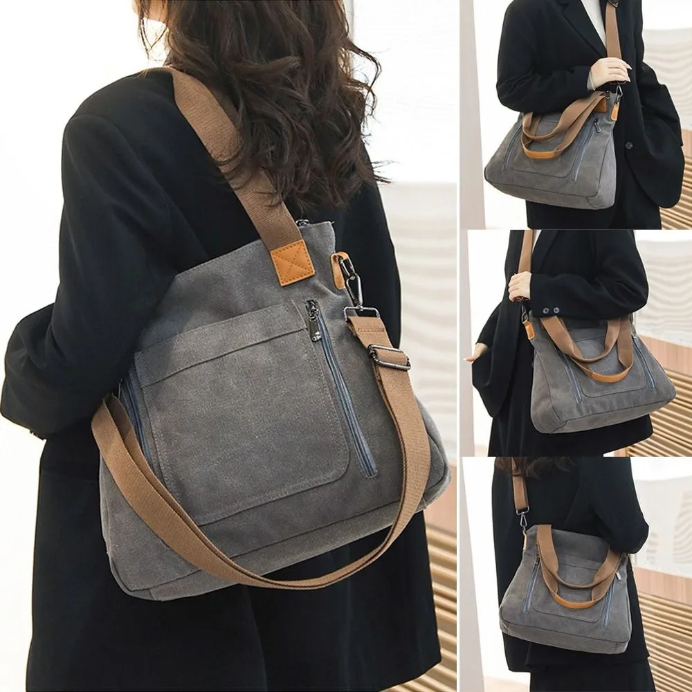 Large Capacity Versatile Handbag Canvas Material Crossbody Strap Large Capacity Bag Shoulder Strap Casual Shoulder Bag
Large Capacity Versatile Handbag Canvas Material Crossbody Strap Large Capacity Bag Shoulder Strap Casual Shoulder Bag