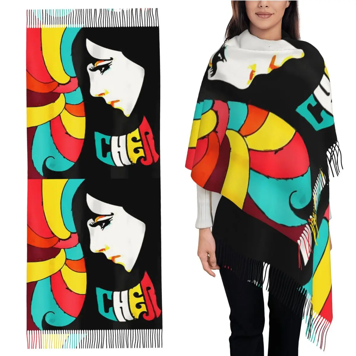 Забавный ретро винтажный шарф Cher'S Love Music, шарфы с кисточками, женские мягкие теплые шали и накидки, длинная осенне-зимняя шаль
Забавный ретро винтажный шарф Cher'S Love Music, шарфы с кисточками, женские мягкие теплые шали и накидки, длинная осенне-зимняя шаль