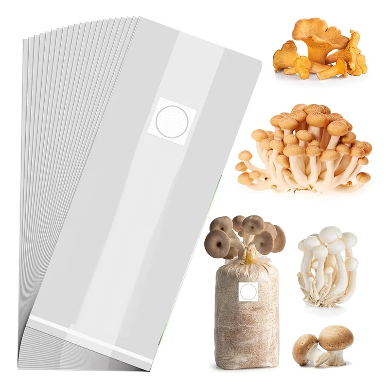 A21I-Polypropylene Mushroom Spawn Bag Mushroom Spawn Bag 8X5x20inch With Breathable For Substrates Strong Tear
A21I-Polypropylene Mushroom Spawn Bag Mushroom Spawn Bag 8X5x20inch With Breathable For Substrates Strong Tear