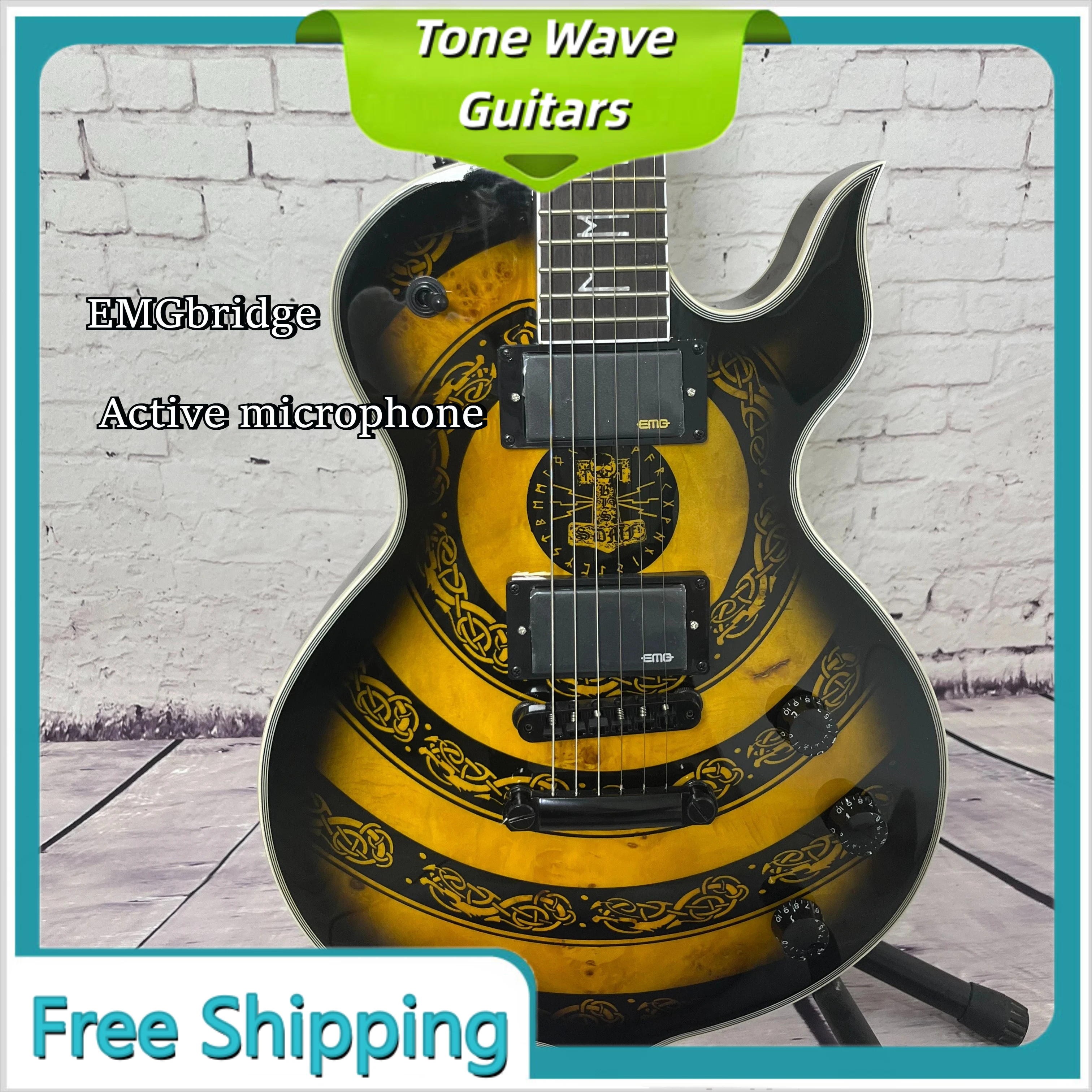 ZK Holy Grail WA Viking Series Rune Fingerboard W Logo Electric Guitar Dark Metal Active Pickup
ZK Holy Grail WA Viking Series Rune Fingerboard W Logo Electric Guitar Dark Metal Active Pickup