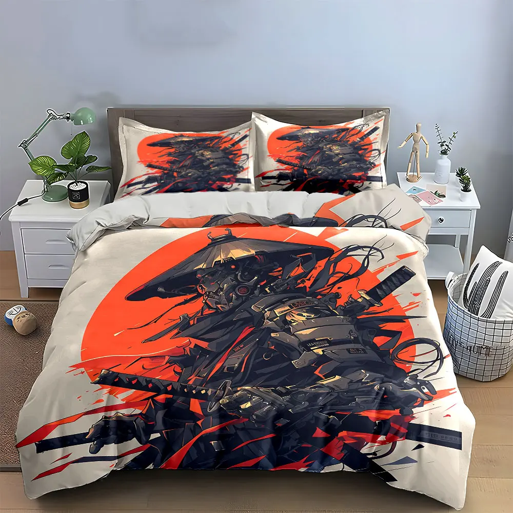 Samurai Cyberpunk Art Set Decor Soft Skin-Friendly Bedding Set Includes 1 Duvet Cover And 2 Pillowcase, Gift
Samurai Cyberpunk Art Set Decor Soft Skin-Friendly Bedding Set Includes 1 Duvet Cover And 2 Pillowcase, Gift