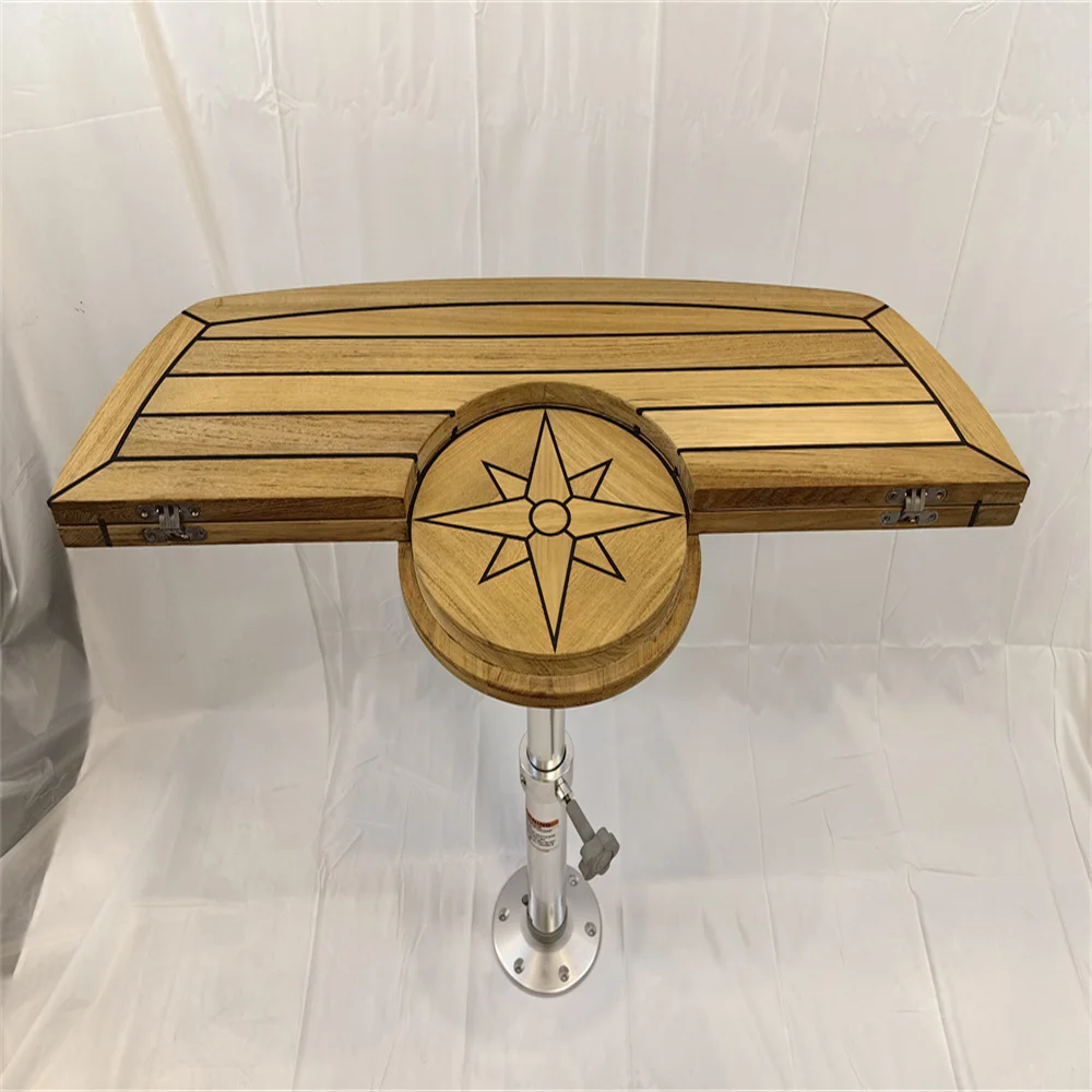 Boat Parts Barrel Folding Solid Teak Table Top 300/610x940mm,11.8/24×37 Inch Star Inlay Marine Boat Yacht Caravan TC642
Boat Parts Barrel Folding Solid Teak Table Top 300/610x940mm,11.8/24×37 Inch Star Inlay Marine Boat Yacht Caravan TC642