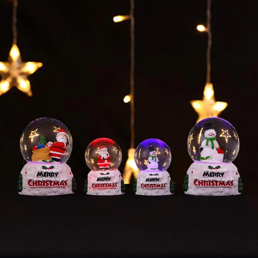 Christmas Lovely Snow Glass Balls Globe with Colorful Lighting Shape Desktop Decor Santa Claus Snowman Glass Ball Ornament Gift
Christmas Lovely Snow Glass Balls Globe with Colorful Lighting Shape Desktop Decor Santa Claus Snowman Glass Ball Ornament Gift