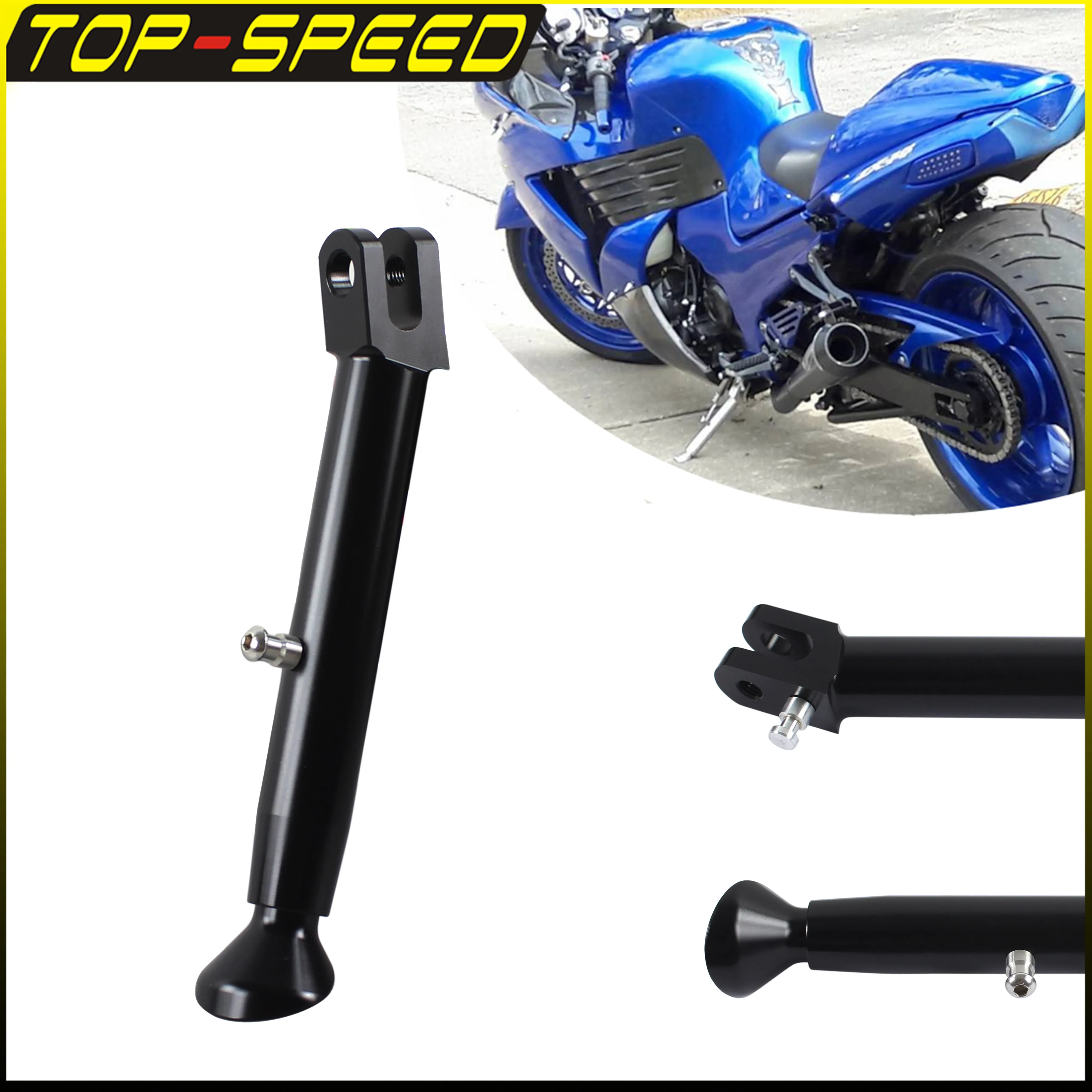 Motorcycle Side Kickstands For Kawasaki Ninja ZZR1400 ZX-14 ZX-14R ZX 14 14R ZZR Adjustable Stand Parking Foot Bracket 2006-19
Motorcycle Side Kickstands For Kawasaki Ninja ZZR1400 ZX-14 ZX-14R ZX 14 14R ZZR Adjustable Stand Parking Foot Bracket 2006-19